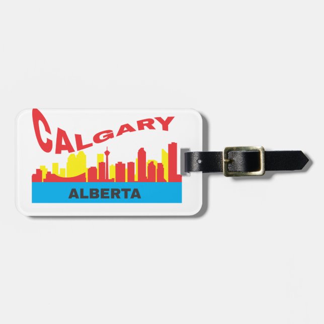 Étiquette À Bagage Calgary (Devant horizontal)