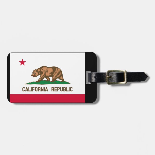 Étiquette À Bagage California State Flag Design (Devant horizontal)