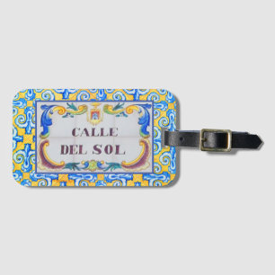 Étiquette À Bagage Calle Del Sol Rue du Soleil Méditerranée
