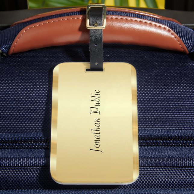 Étiquette À Bagage Calligraphie Modèle personnalisée Nom du script Fa (Insitu Rectoal 2)
