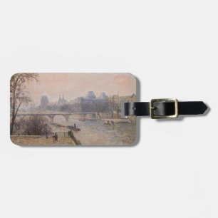 Étiquette À Bagage Camille Pissarro - La Seine et le Louvre