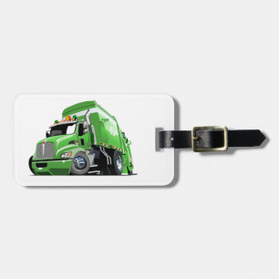 Étiquette À Bagage Camion à ordures de dessin