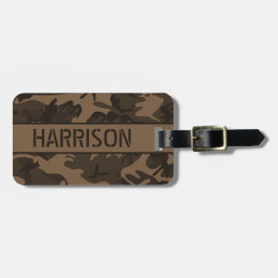 Étiquette À Bagage Camo Brown personnalisé