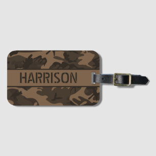 Étiquette À Bagage Camo Brown personnalisé