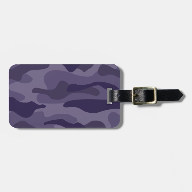 Étiquette À Bagage Camo Monocolor Cyber Graphe (Devant horizontal)