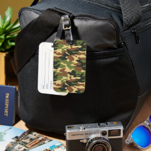Étiquette À Bagage camouflage