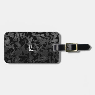 Étiquette À Bagage Camouflage moderne Camo-noir et gris foncé