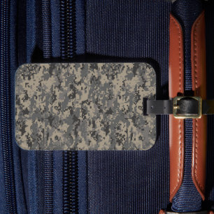 Étiquette À Bagage Camouflage numérique armée pixel photo imprimé