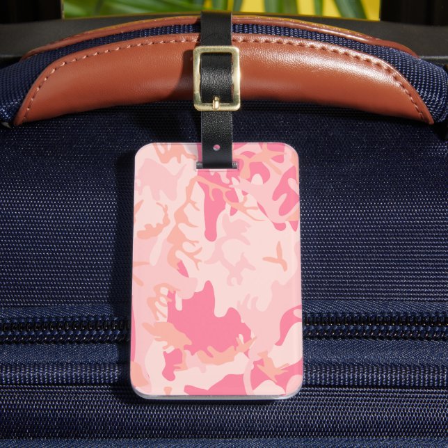 Étiquette À Bagage Camouflage rose, Armée (Insitu Rectoal 2)