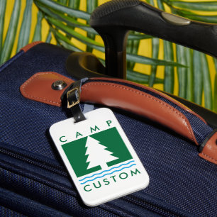 Étiquette À Bagage Camp personnalisé