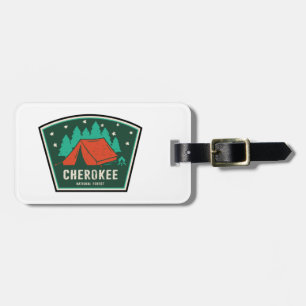 Étiquette À Bagage Camping forestier national de Cherokee