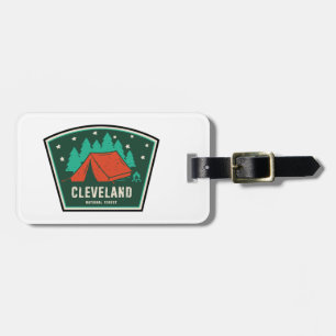 Étiquette À Bagage Camping forestier national de Cleveland