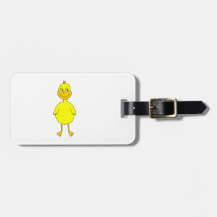 Étiquette À Bagage Canard jaune mignon