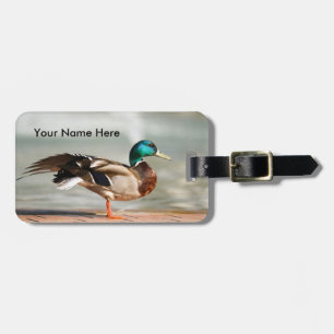 Étiquette À Bagage Canard masculin personnalisable de Mallard