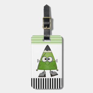 Étiquette À Bagage Candy Corn Frankenstein Halloween