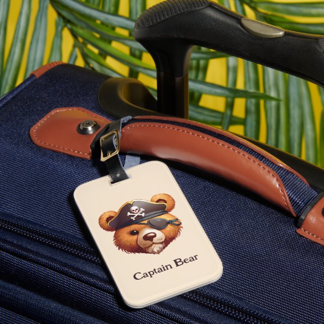 Étiquette À Bagage Capitaine Bear (Insitu Rectoal 1)