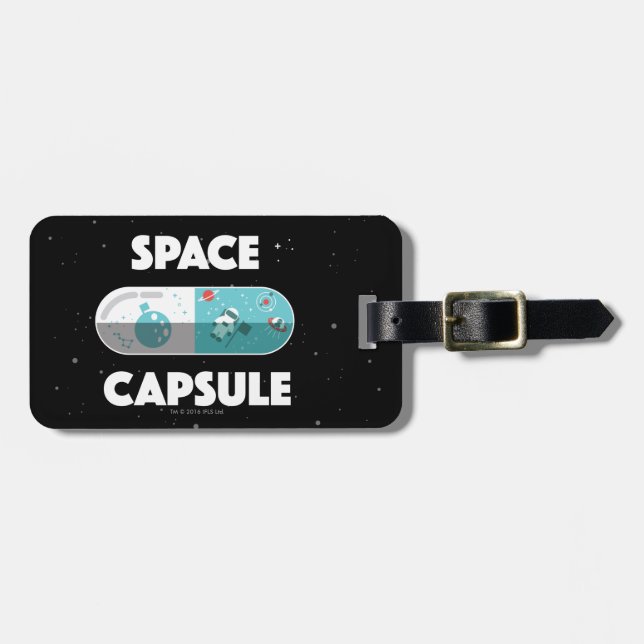 Étiquette À Bagage Capsule d'espace (Devant horizontal)