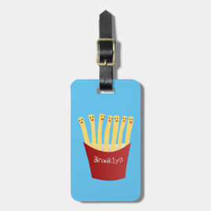 Étiquette À Bagage Caricature de frites Cute kawaii fast food