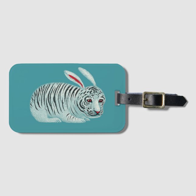 ÉTIQUETTE À BAGAGE CARNET TIGER BUNNY (Devant Horizontal)