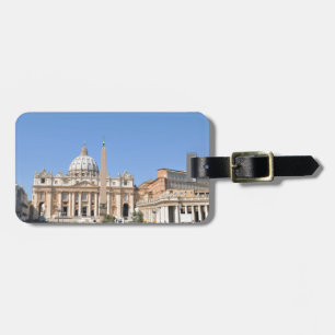 Étiquette À Bagage Carré de San Pietro à Vatican, Rome, Italie