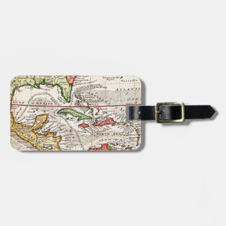 Étiquette À Bagage Carte 1732 de poule de Herman des Antilles et du