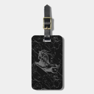 Étiquette À Bagage Carte Capricorne Constellation Hevelius Vintage 16