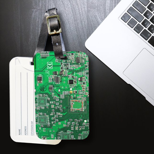 Étiquette À Bagage Carte circuit imprimé circuit vert PCB (Créateur téléchargé)