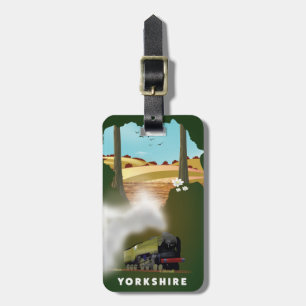 Étiquette À Bagage carte de chemin de fer du Yorkshire impression de