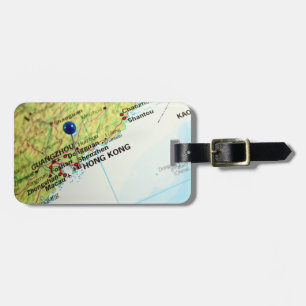 Étiquette À Bagage Carte de Pin de Hong Kong