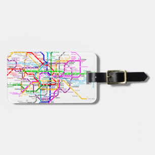 Étiquette À Bagage Carte de souterrain de Tokyo Japon