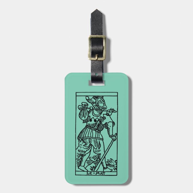 Étiquette À Bagage Carte de tarot : L'imbécile (Devant Vertical)