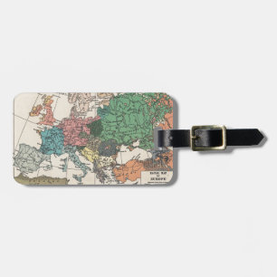 Étiquette À Bagage Carte de Vintage voyage