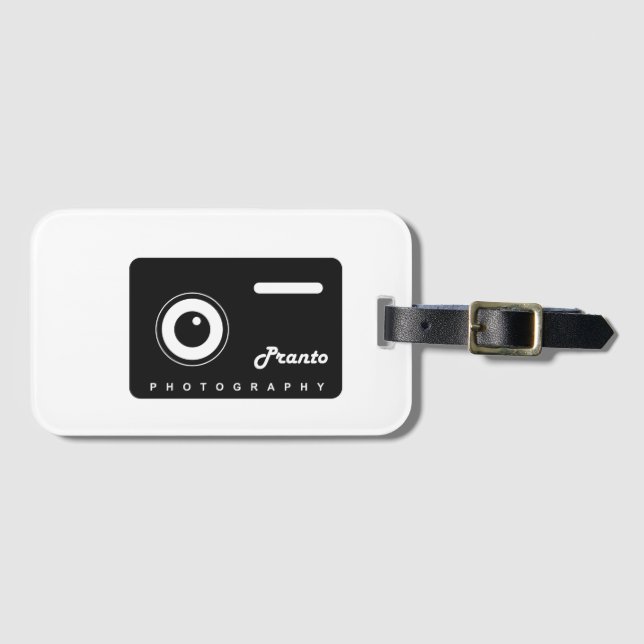 Étiquette À Bagage Carte de visite photographique #carte de visite (Devant Horizontal)