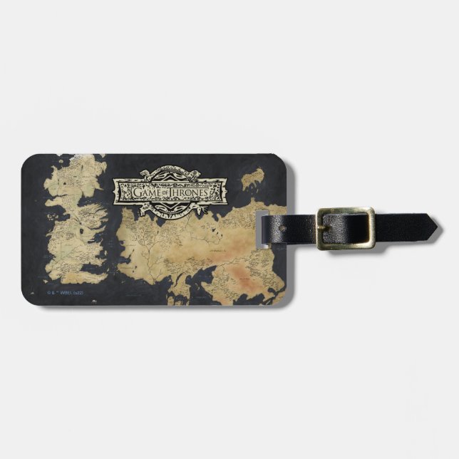 Étiquette À Bagage Carte de Westeros (Devant horizontal)