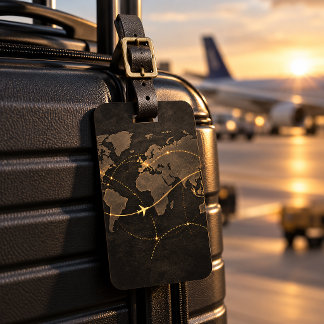 Étiquette À Bagage Carte des trajectoires de vol Aviation