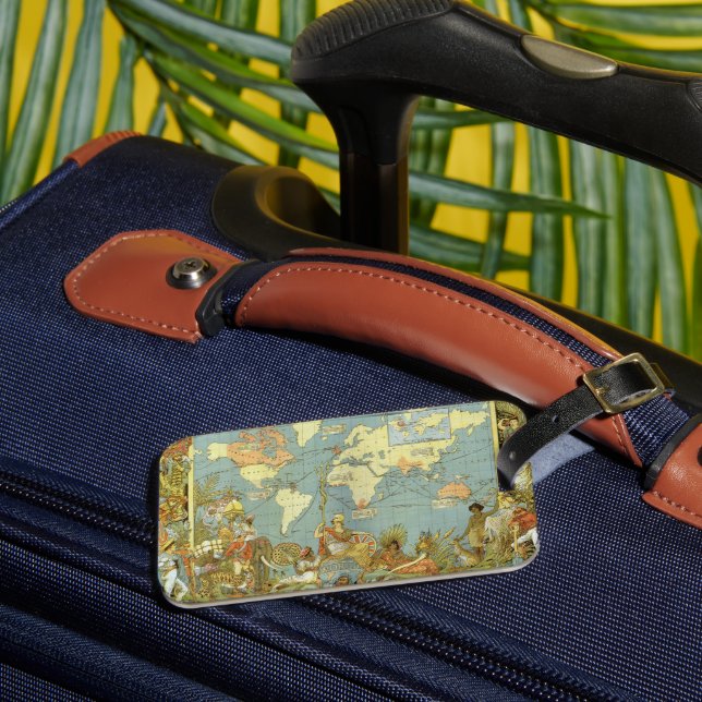 Étiquette À Bagage Carte du monde antique de l'Empire britannique, 18 (Insitu Rectoal 3)