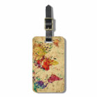 carte du monde vintage