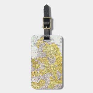 ÉTIQUETTE À BAGAGE CARTE : L'ANGLETERRE ET LE PAYS DE GALLES