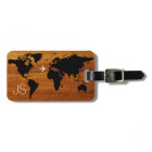 carte mondiale du bois de voyage personnalisée