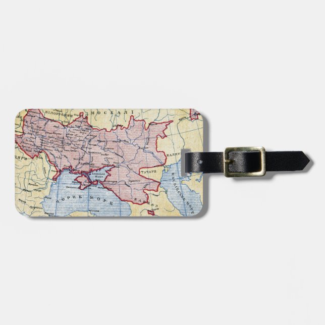 Étiquette À Bagage CARTE : UKRAINE, c1906 (Devant horizontal)