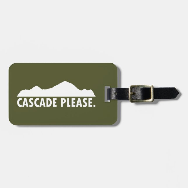 Étiquette À Bagage Cascade Idaho S'Il Vous Plaît (Devant horizontal)