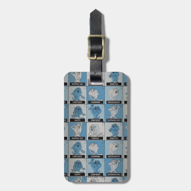 Étiquette À Bagage Case à cocher Émotion TAZ™ (Devant Vertical)