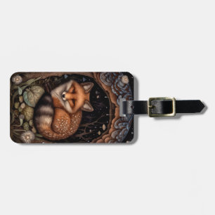 Étiquette À Bagage Case Porte-monnaie Fox de minuit