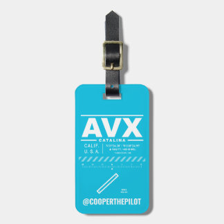Étiquette À Bagage Catalina Airport AVX Luggage Tag
