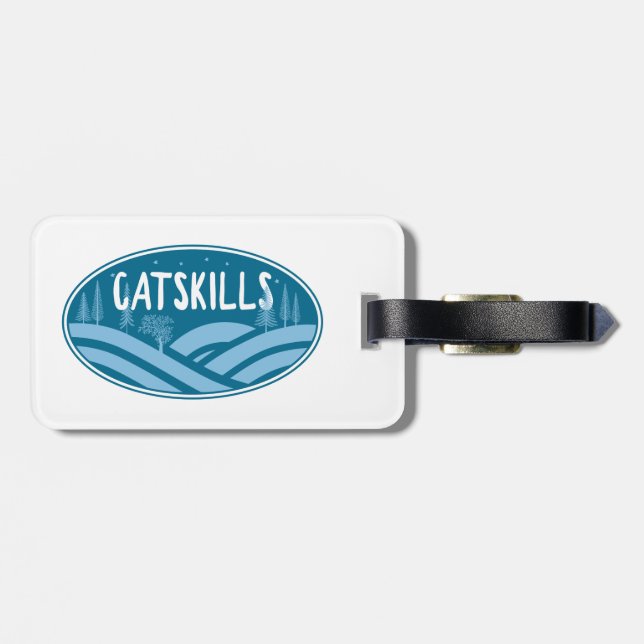 Étiquette À Bagage Catskill New York Outdoor (Dos horizontal)