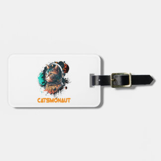 Étiquette À Bagage Catsmonaut Astronaut Cat Or Space Cat