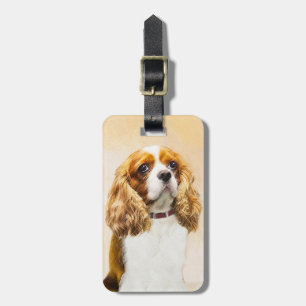 Étiquette À Bagage Cavalier King Charles Spaniel Peinture originale