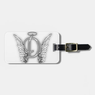 Étiquette À Bagage Ce dernier initial de l'alphabet D d'ange s'envole