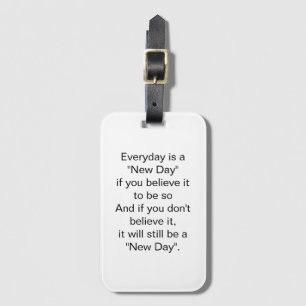 Étiquette À Bagage Ce sera toujours une citation inspirée du jour