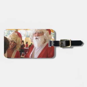 Étiquette À Bagage Célébration de Noël de père Noël et Mme Claus - Fe